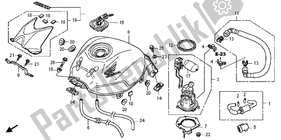 Honda cbr250r fuel tank deals